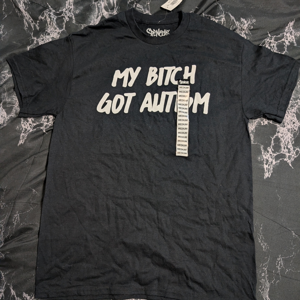 Spencer's Black Tee with White Interior Logo